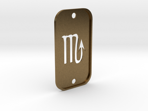 Scorpion (The Scorpion) DogTag V2 in Natural Bronze