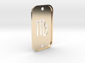 Scorpion (The Scorpion) DogTag V2 in 14K Yellow Gold