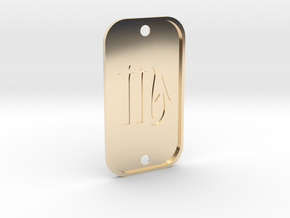 Scorpion (The Scorpion) DogTag V4 in 14K Yellow Gold