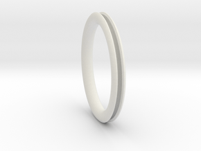 Open pipe ring for DIY  in White Natural Versatile Plastic