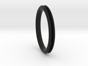 Open pipe ring for DIY  in Black Premium Versatile Plastic