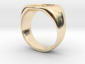 Joker's Circle Ring - Metals in 14k Gold Plated Brass: 3.5 / 45.25