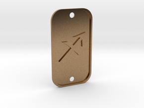 Sagittarius (The Archer) DogTag V1 in Natural Brass