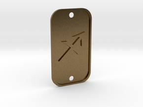 Sagittarius (The Archer) DogTag V1 in Natural Bronze