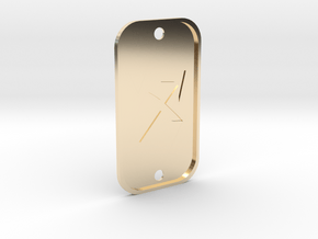Sagittarius (The Archer) DogTag V4 in 14k Gold Plated Brass