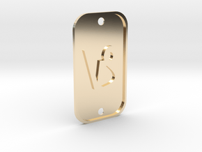 Capricorn (The Mountain Sea-goat) DogTag V1 in 14K Yellow Gold
