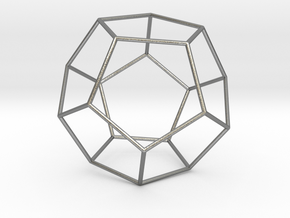 Pentahedron in Natural Silver