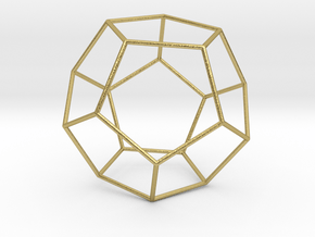 Pentahedron in Natural Brass