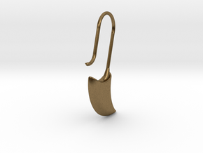 Drop earring large (KB4b) in Natural Bronze