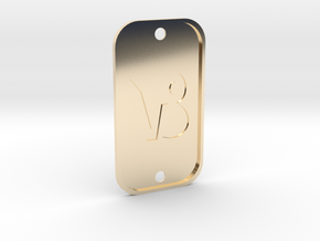 Capricorn (The Mountain Sea-goat) DogTag V4 in 14K Yellow Gold