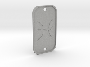 Pisces (The Fish) DogTag V4 in Aluminum