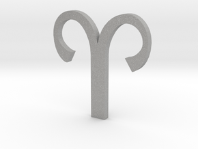 Aries (The Ram) Symbol  in Aluminum