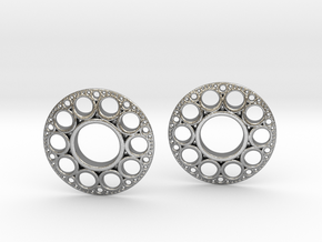 IF KDisc Earrings in Natural Silver