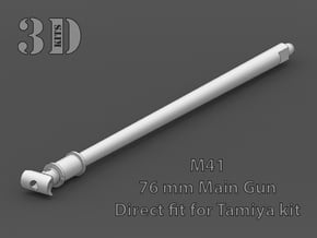 Replacement barrel for Tamiya M41 1/35 scale in Smoothest Fine Detail Plastic