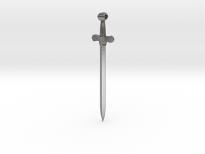 Rider-Waite Sword Pendant in Natural Silver