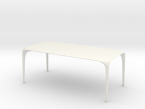 Miniature Link Table - B&B Italia in White Natural Versatile Plastic: 1:12