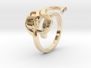 Saint Snow Twin Ring - Sarah Kazuno in 14K Yellow Gold: 4 / 46.5