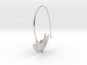 Hoop (SWH4b) in Rhodium Plated Brass