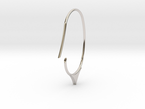 Hoop small size (SWH7a) in Rhodium Plated Brass