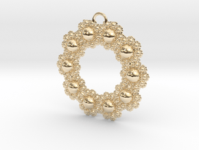 Fractal Roundness in 14K Yellow Gold