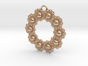 Fractal Roundness in 14k Rose Gold Plated Brass