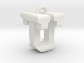 3D-Initial-TU in White Natural Versatile Plastic