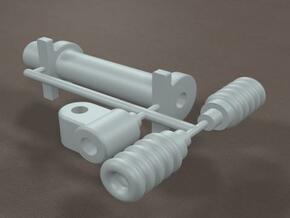 1/16 Generic Rack and Pinion Steering unit in Tan Fine Detail Plastic