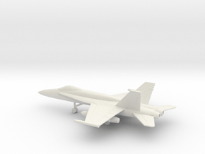 McDonnell Douglas F/A-18A Hornet in White Natural Versatile Plastic: 1:144