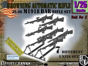 1/25 Browning BAR 1918A2 Set001 in Tan Fine Detail Plastic
