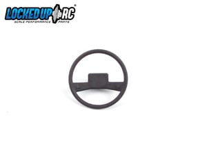 1:10 RC Truck Steering wheel 4 in Black Natural Versatile Plastic