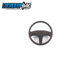 1:10 RC Truck Steering wheel 5 in Black Natural Versatile Plastic