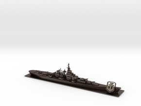 World of Warships Battleship w/ logo spacebar x6.5 in Polished Bronzed Silver Steel
