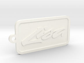 Apple Lisa keychain in White Processed Versatile Plastic