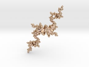 Fractal Unicorn in 14k Rose Gold Plated Brass