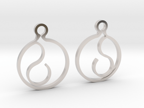 "Ask me anything" Earrings in Rhodium Plated Brass