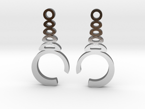 "Understatement" Earrings  in Polished Silver