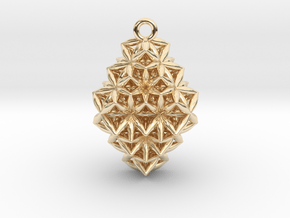 The Time Crystal 1" in 14k Gold Plated Brass