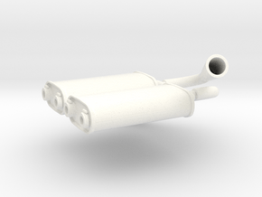 AAR TA 1/12 exhaust in White Processed Versatile Plastic