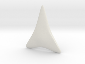 Shark Tooth in White Natural Versatile Plastic