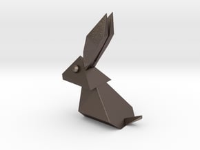 RABBIT in Polished Bronzed Silver Steel