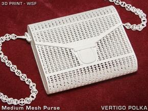 Medium Mesh Purse in White Natural Versatile Plastic