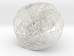 3D Coordinate Transforms 8_38 in White Natural Versatile Plastic: Small