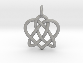 Celtic Heart pendant in Aluminum