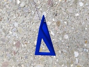 T-Prism Pendant in Blue Processed Versatile Plastic
