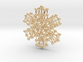 Snowflake of Life v 2.0 in 14K Yellow Gold