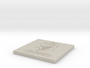 Persona 5 'Take Your Time' Themed Coaster  in Natural Sandstone