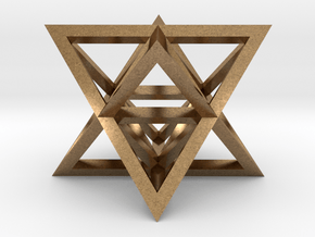 Tantric Star (aka Stellated Octahedron) in Natural Brass