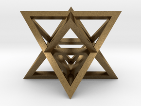 Tantric Star (aka Stellated Octahedron) in Natural Bronze