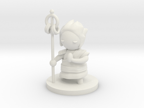 Tranquil Monk in White Natural Versatile Plastic