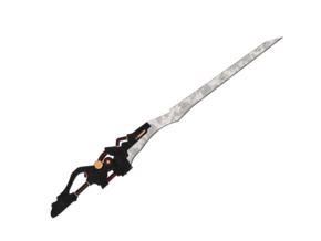 1_12 Miniature Type 40 Sword - Nier Automata in White Natural Versatile Plastic: 1:12